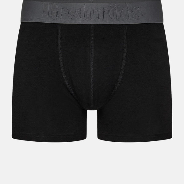 Sorte bambus underbukser med grå linning fra Resteröds