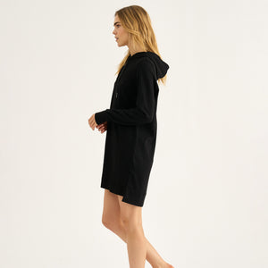 Sort bambus hoodie kjole fra JBS of Denmark