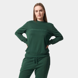 Grøn bambus sweatshirt med logo fra Copenhagen Bamboo