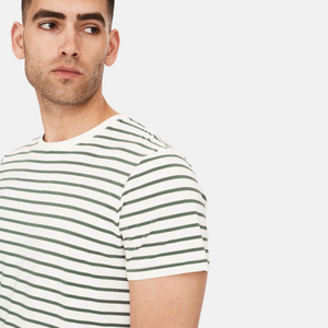 Stribet bambus T-shirt fra Resteröds