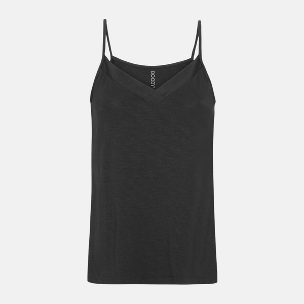 Natttopp i svart bambu