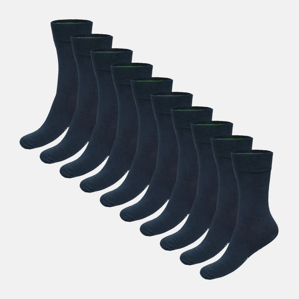 Beau bambu strumpor - Marinblå 10-pack