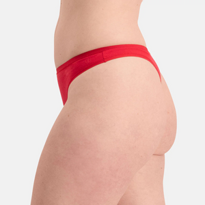 3 pak Rød bambus G-streng trusse fra Bamboo Basics