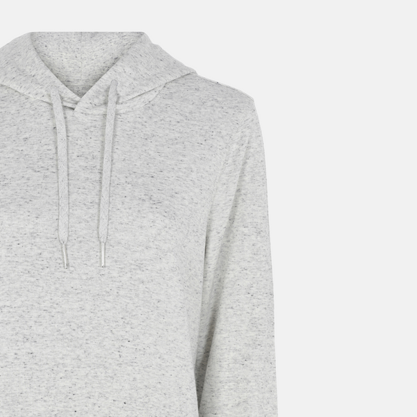 Luvtröja i ljusgrå bambu