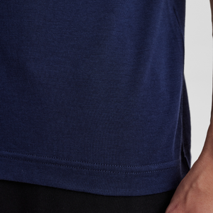 Blå bambus T-shirt med logo fra JBS of Denmark