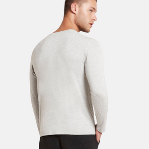 Grå langærmet bambus T-shirt fra Boody billede 3