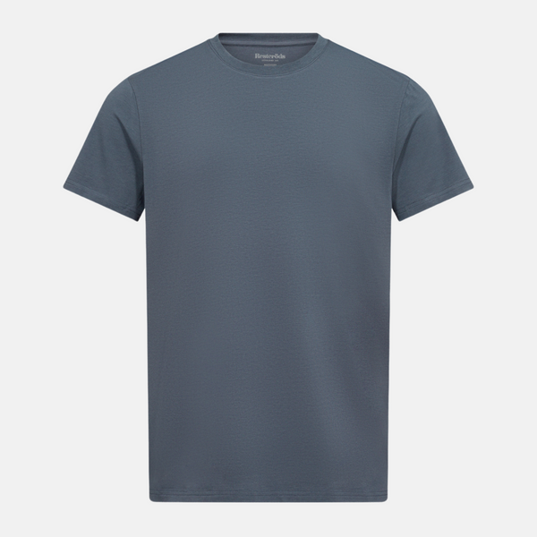 Grå t-shirt med r-ringad bambu