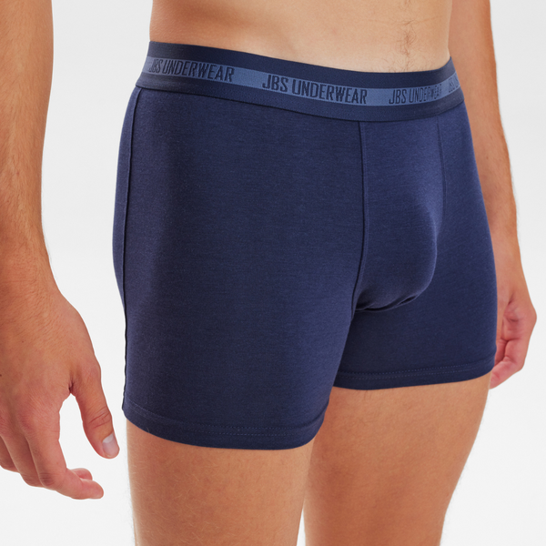 3 par bambuunderkläder svarta/marinblå/grå