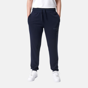 Blå bambus sweatpants med logo fra Copenhagen Bamboo