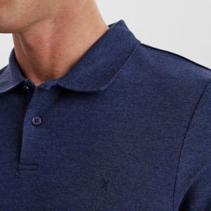 Navy pique bambus polo shirt fra JBS of Denmark billede 4