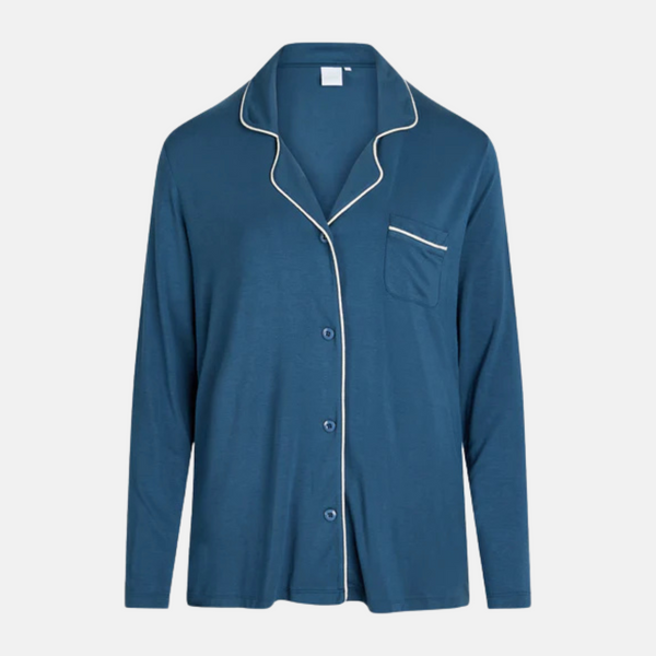 Joy bambu nattskjorta - dammblå