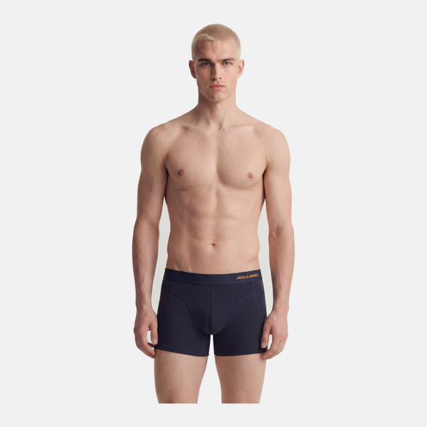 3 pak bambus underbukser i vinrød/navy/mørkegrøn fra Jack & Jones