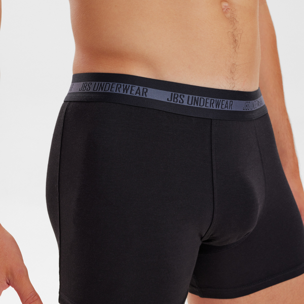 6 par bambuunderkläder svarta/blå