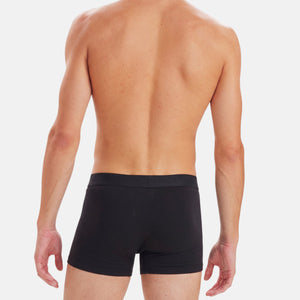 6 pak sort bambus underbukser fra Jack & Jones på model bagfra