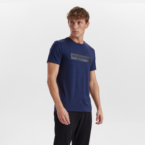 Blå bambus T-shirt med logo fra JBS of Denmark