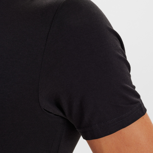 2 pak Sort slim fit bambus V-hals T-shirt fra JBS