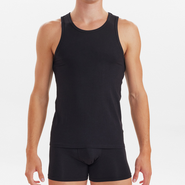 2 svarta linnen i bambu