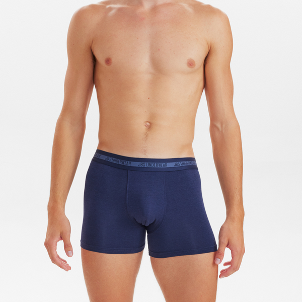 3 par bambuunderkläder svarta/marinblå/grå