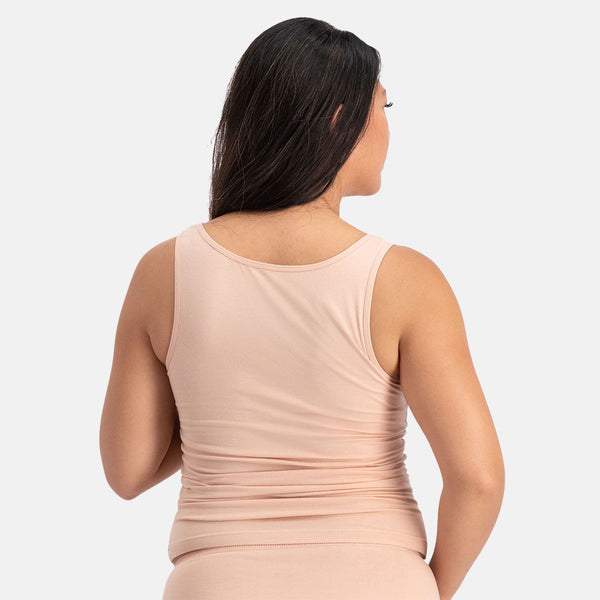 2-pack linne i bambu med rosamotiv