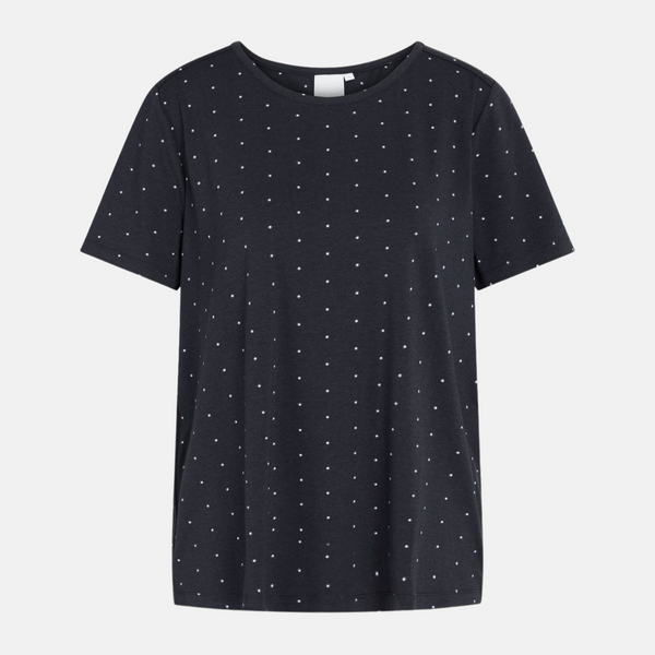 Bea kortärmad bambu T-shirt vita blå ränder