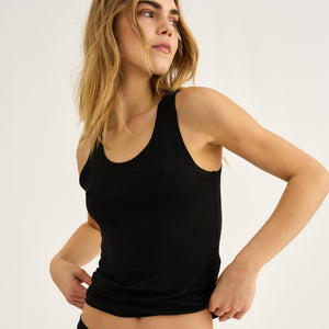 Sort bambus Tank Top fra JBS of Denmark