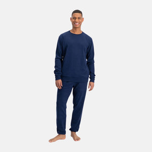 Mike Blå bambus sweatshirt fra Bamboo Basics