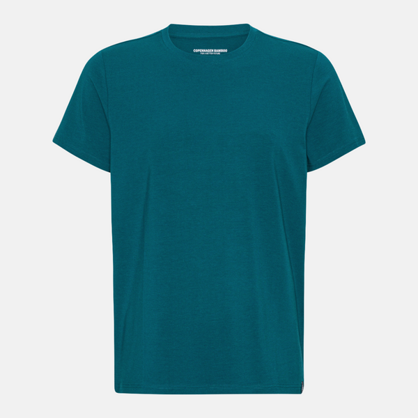 Petrol Bambus Crew Neck T-Shirt