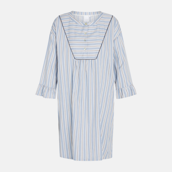 Nora bambu nattlinne - blå vita ränder