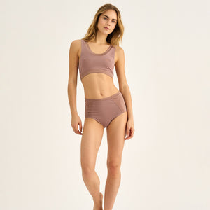 Taupe bambus BH top fra JBS of Denmark