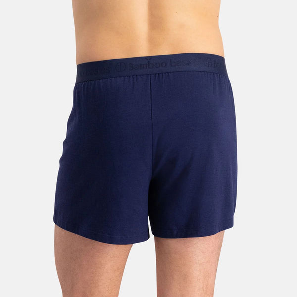 2-pack blå bambu boxershorts