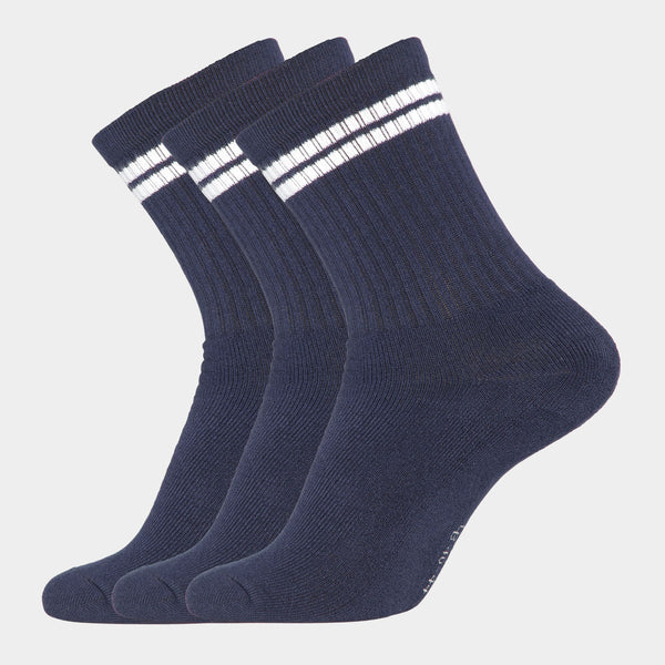 3-pack navy bambu tennisstrumpor