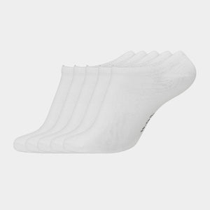 5 par hvide footies I bambus 45-49   Copenhagen Bamboo