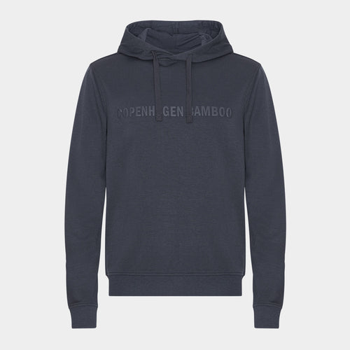 Grå bambus hoodie med logo fra Copenhagen Bamboo
