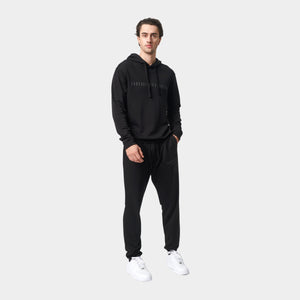 Sort bambus hoodie joggingsæt med logo fra Copenhagen Bamboo