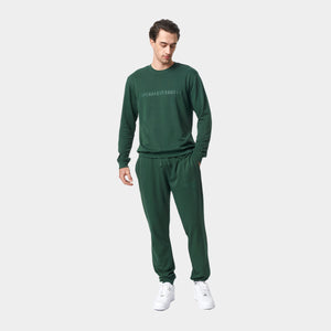 Grøn bambus joggingsæt med logo fra Copenhagen Bamboo