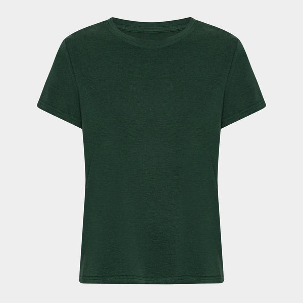 Grön kortärmad bambu T-shirt