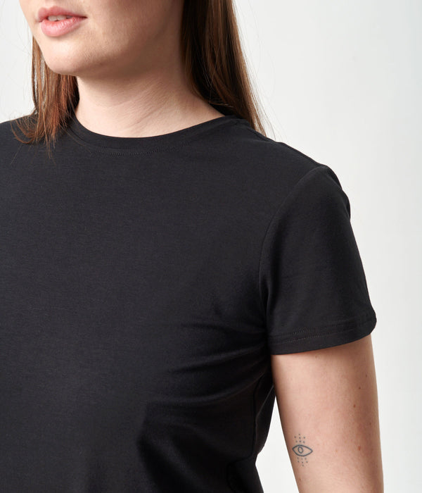3-pack svart bambu-t-shirt