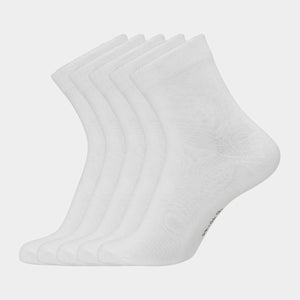 5 par hvide bambus strømper ( Low cut ) 45-49   Copenhagen Bamboo