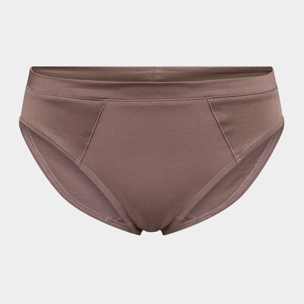 Taupe Bamboo tai trosor med feminina detaljer