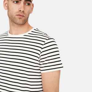 Randig T-shirt i bambu