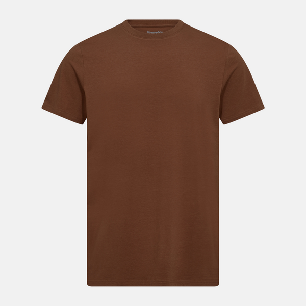 Brun t-shirt med r-ringad bambu