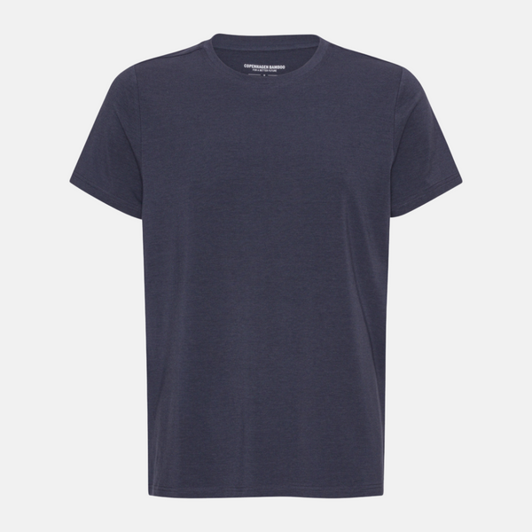 Mörkgrå bambu t-shirt med rund hals