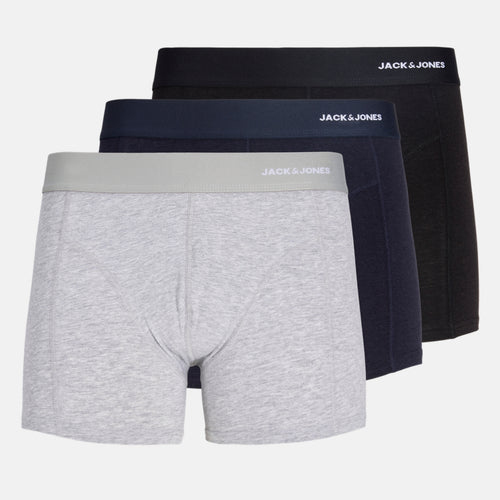 3 pak bambus underbukser i sort/grå/navy fra Jack & Jones