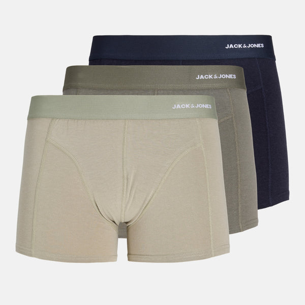 3 pak bambus underbukser i oliven/grøn/navy