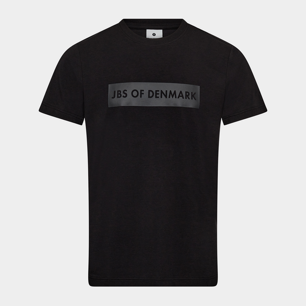 Svart bambu T-shirt med logotyp