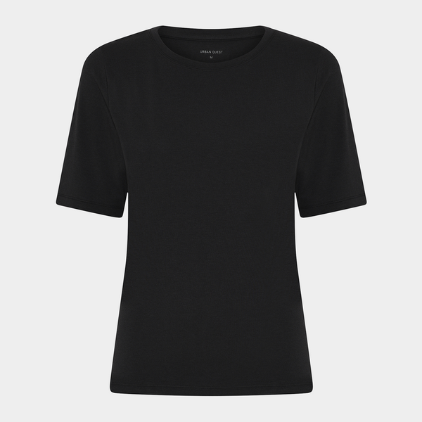 Svart bambu t-shirt slim fit