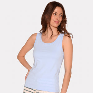 Lyseblå bambus Tank Top fra CCDK