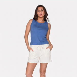 Hvid bambus shorts fra CCDK