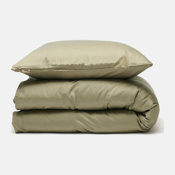 Bambus sengetøj khaki fra Nordic Weaving