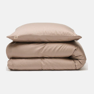 Bambus sengetøj taupe fra Nordic Weaving